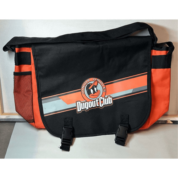 Baltimore Orioles Junior Orioles Dugout Club Messenger Bag Team Giveaway 18”x11” - Picture 1 of 8